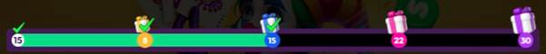 Crown Coins Casino weekly progress Bar